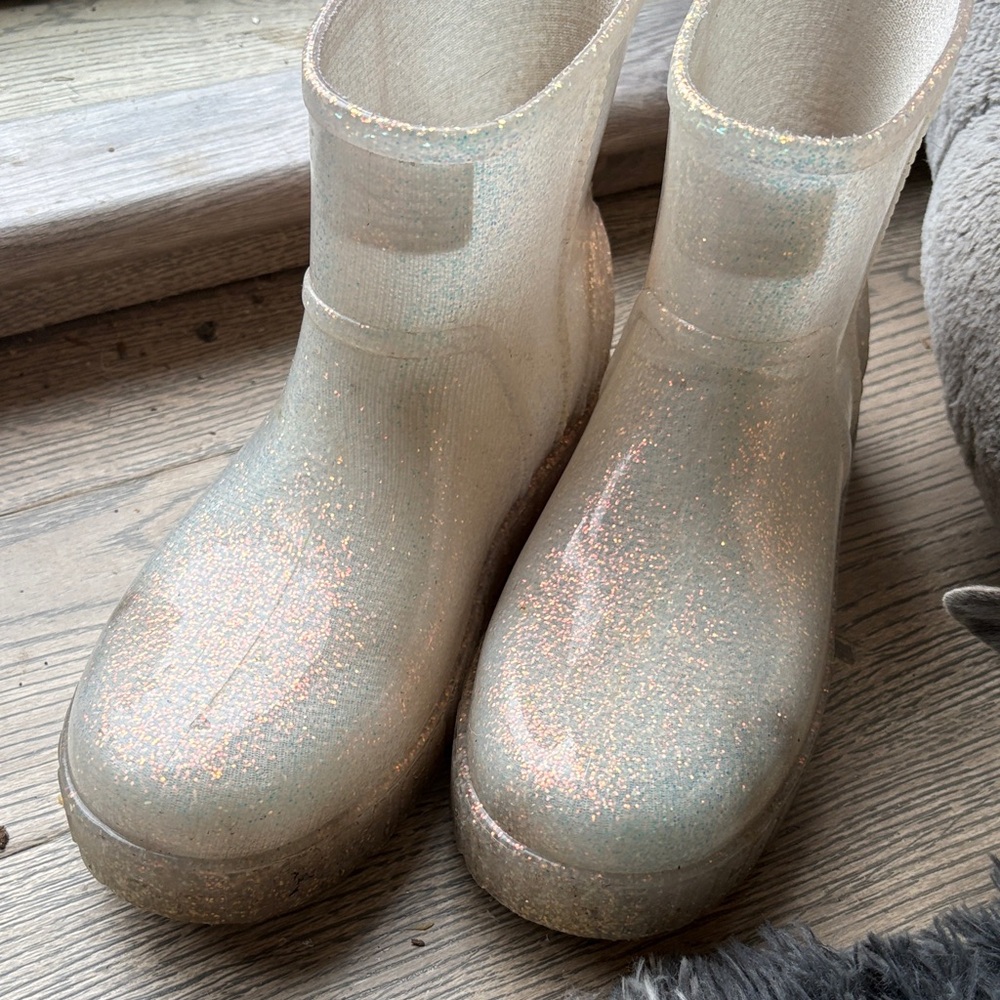 Ugg Glitter Rain Boots - sparkling White